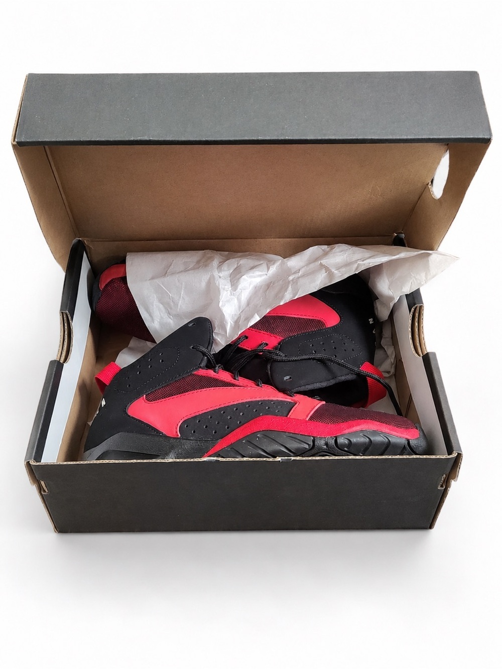 🏀 JORDAN NWT (With Box) Lift Off Black Red Basketball Sneakers Shoes Youth Sz 2Y